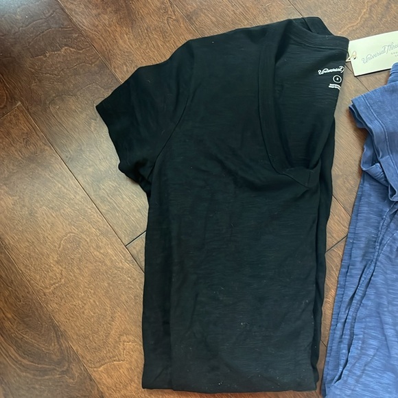 New 2 Universal Thread Women's Small Black & Blue Short Sleeve T-Shirt Dresses - Picture 3 of 10